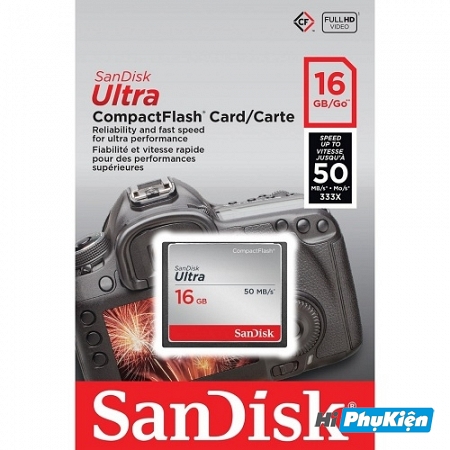 Thẻ nhớ CF Sandisk Ultra 333X 50Mb/s - 16GB