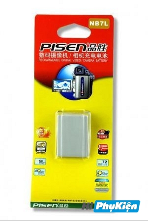 Pin Pisen NB-7L - Pin Máy ảnh Canon