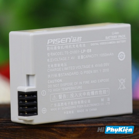 Pin Pisen LP-E8 - Pin Máy Ảnh Canon
