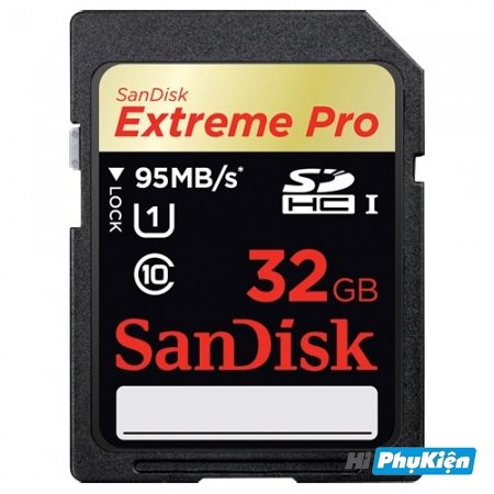 Thẻ nhớ SDHC Sandisk Class 10 - Extreme Pro 633X 95Mb/s 32GB