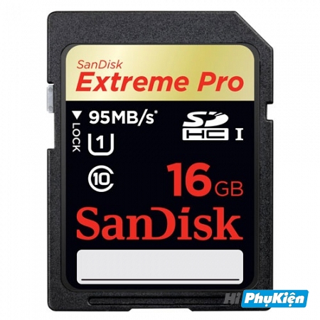 Thẻ nhớ SDHC Sandisk Extreme Pro 16GB 95MB/s 633X