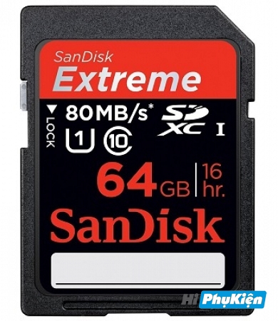 Thẻ nhớ SDXC Sandisk Class 10 Extreme 533X-64GB