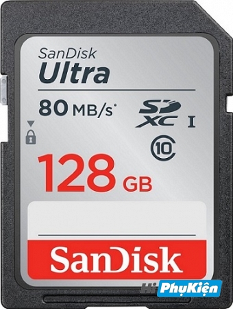 Thẻ nhớ SDXC Sandisk Ultra 533X 128GB class 10