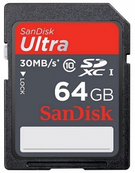 SDXC Sandisk Class 10 Ultra 200X-64GB