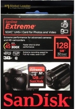 Thẻ nhớ SDXC Sandisk Class 10 Extreme 300X 128GB