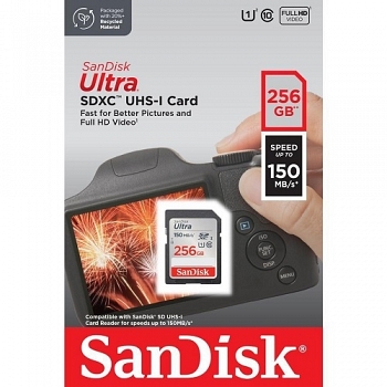 Thẻ nhớ SD SanDisk Ultra 256GB 150 MB/s