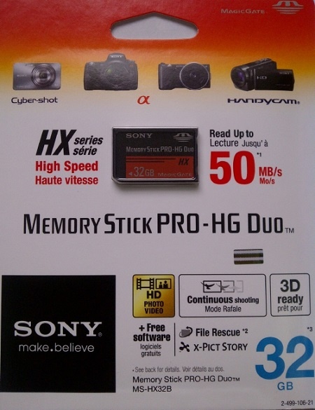 Sony Memory Stick HX-32GB giá cạnh tranh - Hiphukien.com