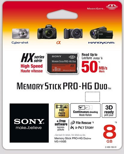 Sony Memory Stick HX-8GB giá cạnh tranh - Hiphukien.com