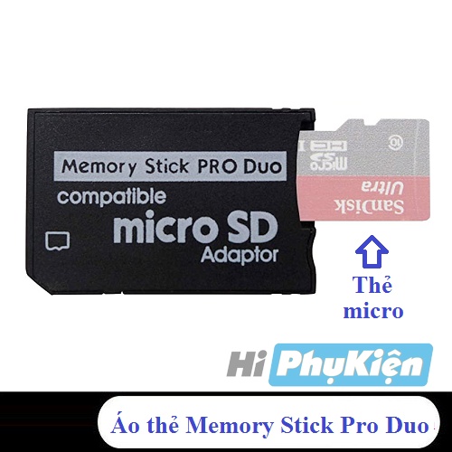 Adapter chuyển đổi từ MicroSD sang Memory Stick PRO Duo