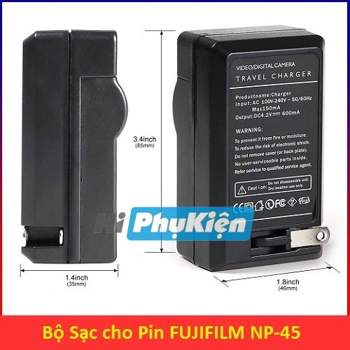Sạc Pisen For Fujifilm NP-45 chất lượng, giá rẻ - Hiphukien.com