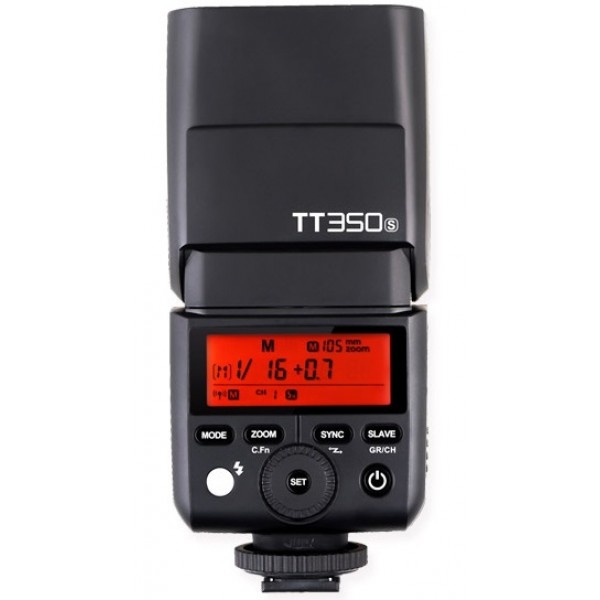 Đèn Flash Godox TT350 Cho Nikon nhỏ gọn chỉ sử dụng được 2 pin AA với công suất GN36