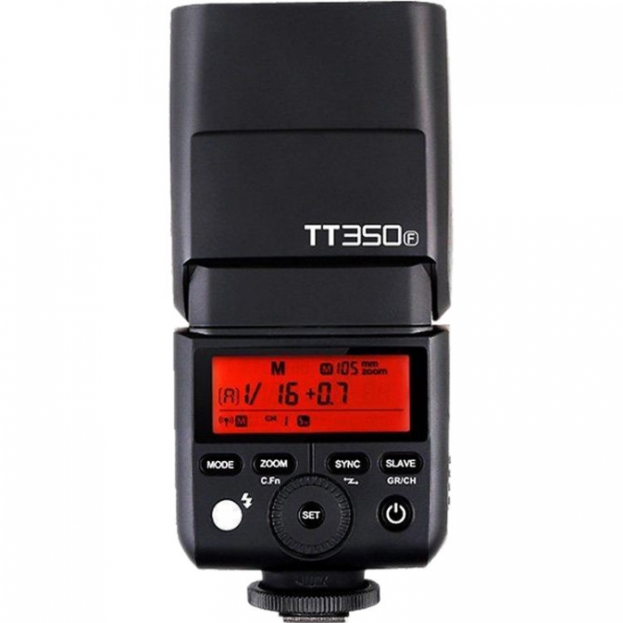 Đèn Flash Godox TT350F for Fujifilm được thiết kế nhỏ gọn phù hợp với các dòng máy không gương lật (Mirrorless)